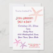 Zomer Strand Tropische Zeester Sweet 16 Verjaardag Kaart (Voorkant)