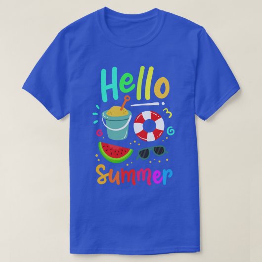 Zomer Strand Vakantie 1 T-shirt (Design voorkant)