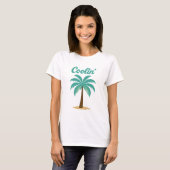 Zomer Strand Vibes Palm Tree T-shirt (Voorkant volledig)