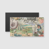 zomer strand vintage octopus antiek zeilen (Voorkant / Achterkant)