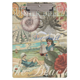 zomer strand vintage octopus antiek zeilen klembord