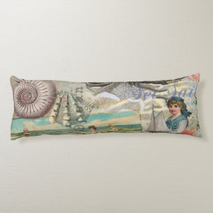 zomer strand vintage octopus antiek zeilen lichaamskussen