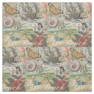 zomer strand vintage octopus antiek zeilen stof