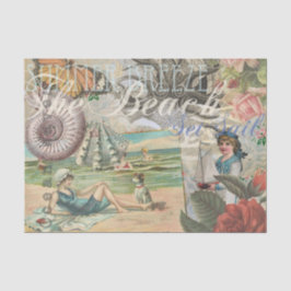 zomer strand vintage octopus antiek zeilen tissuepapier