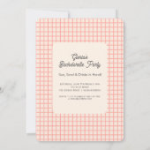 Zomer strand vrijgezellenfeest kaart (Achterkant)