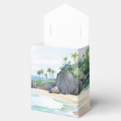 Zomer Strand Waterverf Landschapsbruiloft Bedankdoosjes (Geopend)