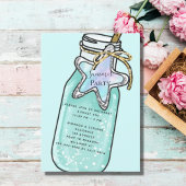 Zomer strand zwembad feest kaart