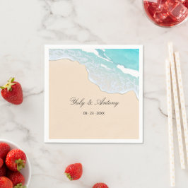 Zomer Strandbar Cocktail Persoonlijke Papieren Ser Servet