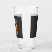 Zomer strandhond vakantie vector glas (Links)