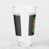 Zomer strandhond vakantie vector glas (Rechts)