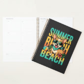 Zomer strandhond vakantie vector planner (Display)