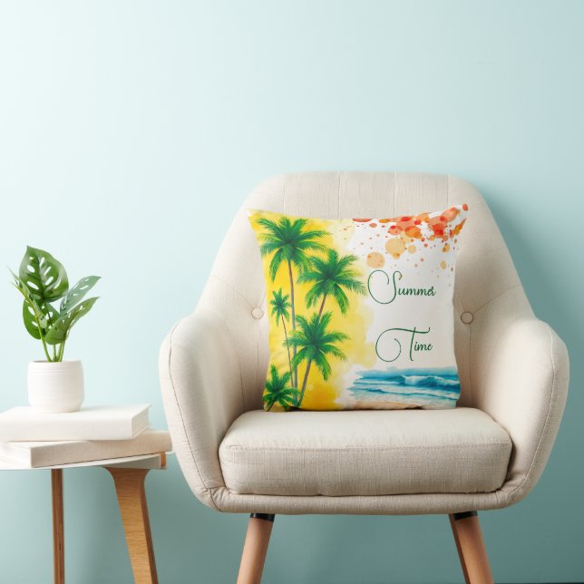 “Zomer” strandontwerp Kussen (Stoel)