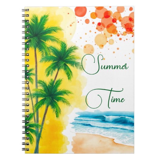 “Zomer” strandontwerp Notitieboek (Voorkant)