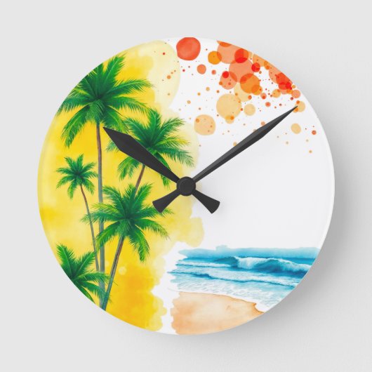 “Zomer” strandontwerp Ronde Klok (Voorkant)