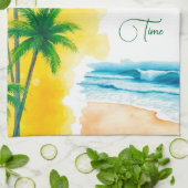 “Zomer” strandontwerp Theedoek (Gevouwen)