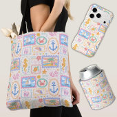 Zomer strandpatroon Cute Beach Tote Bag