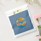 Zomer-strandsport kust bedankzakje (Gezegeld)