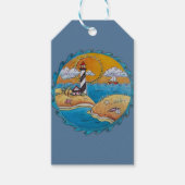 Zomer-strandsport kust cadeaulabel (Voorkant)