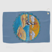 Zomer-strandsport kust golfhanddoek (Horizontaal)