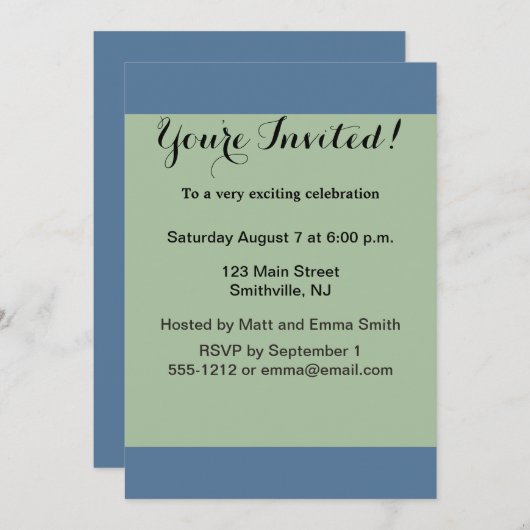 Zomer-strandsport kust kaart (Voorkant / Achterkant)