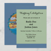 Zomer-strandsport kust kaart (Voorkant / Achterkant)