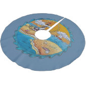 Zomer-strandsport kust kerstboom rok (Gekanteld)