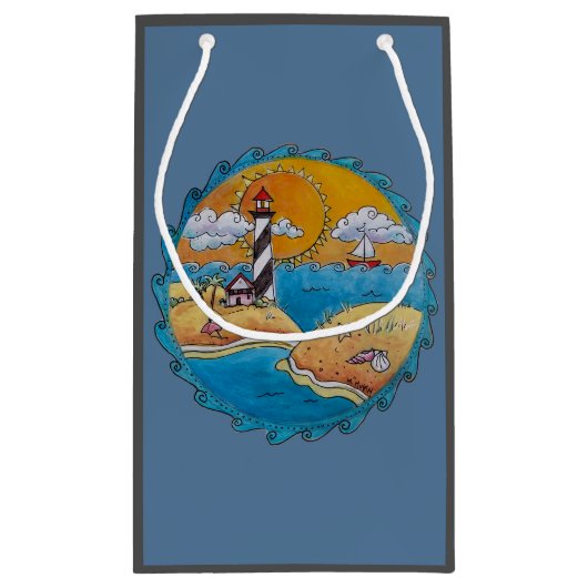 Zomer-strandsport kust klein cadeauzakje (Achterkant)