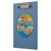 Zomer-strandsport kust klembord (Links)