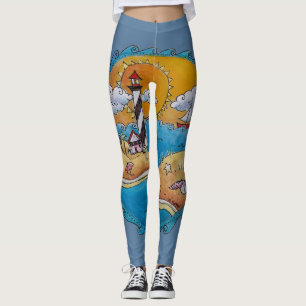 Zomer-strandsport kust leggings