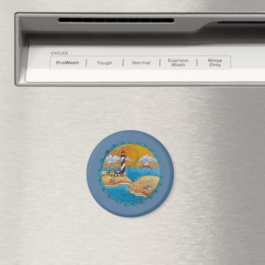 Zomer-strandsport kust magneet (Insitu (Vaatwasser))