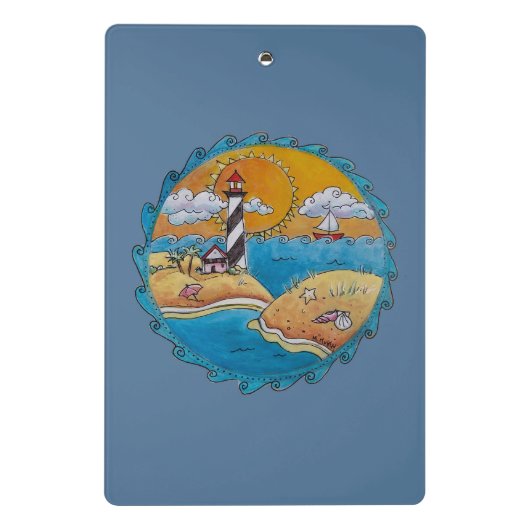 Zomer-strandsport kust mini klembord (Achterkant)