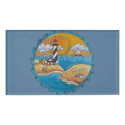 Zomer-strandsport kust naambadge (Voorkant)