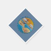 Zomer-strandsport kust servet (Hoek)