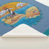 Zomer-strandsport kust sherpa deken (3/4)