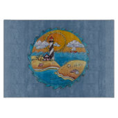 Zomer-strandsport kust snijplank (Voorkant)