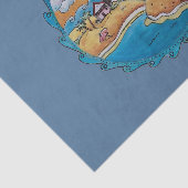 Zomer-strandsport kust tissuepapier (Detail)