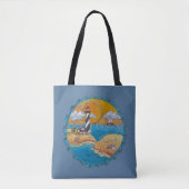 Zomer-strandsport kust tote bag (Voorkant)