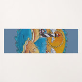 Zomer-strandsport kust yogamat (Voorkant (horizontaal))