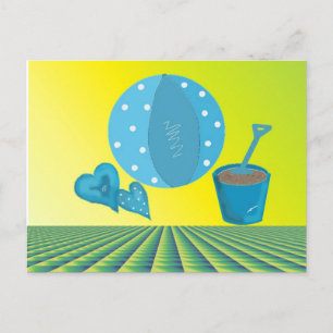 Zomer strandvakantie briefkaart