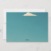 Zomer strandvakantie feestdagenkaart (Achterkant)