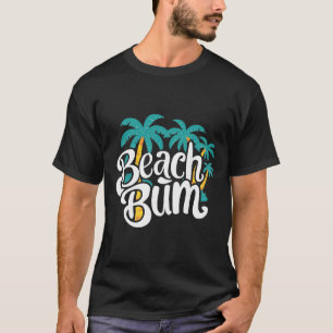 Zomer strandzwerver zandige oceaan trillingen en g t-shirt