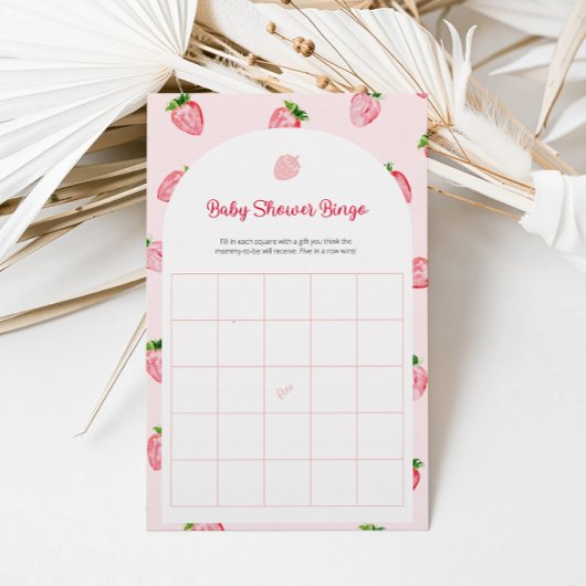 Zomer Strawberry Baby Bingo Baby shower spel