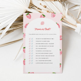 Zomer Strawberry Mam Of Pap Baby shower Spel