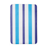 Zomer strepen blauw wit badmat (Voorkant Verticaal)