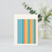 Zomer strepen  briefkaart (Staand voorkant)
