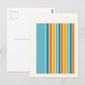 Zomer strepen  briefkaart (Voorkant / Achterkant)