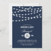 Zomer String Lights Sangeet uitnodiging (Voorkant)