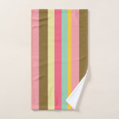Zomer Stripe Kleurenpalet Ontwerp Bad Handdoek (Handdoek)