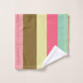 Zomer Stripe Kleurenpalet Ontwerp Bad Handdoek (Wasdoekje)