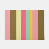 Zomer Stripe Kleurenpalet Ontwerp Deurmat (Voorkant)